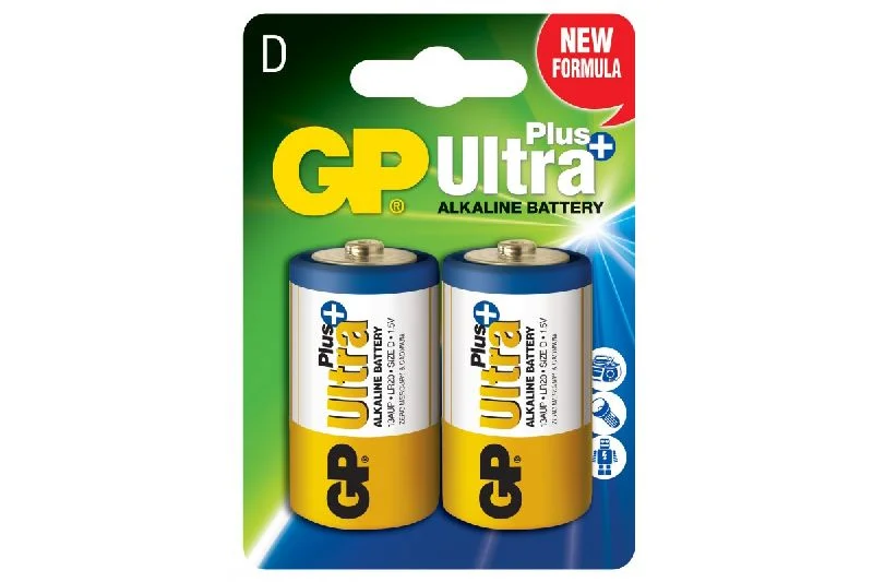 Батарейка GP D (LR20) 1,5V Ultra Plus Alkaline 13AUP-U2 D, LR20, Mono , блістер