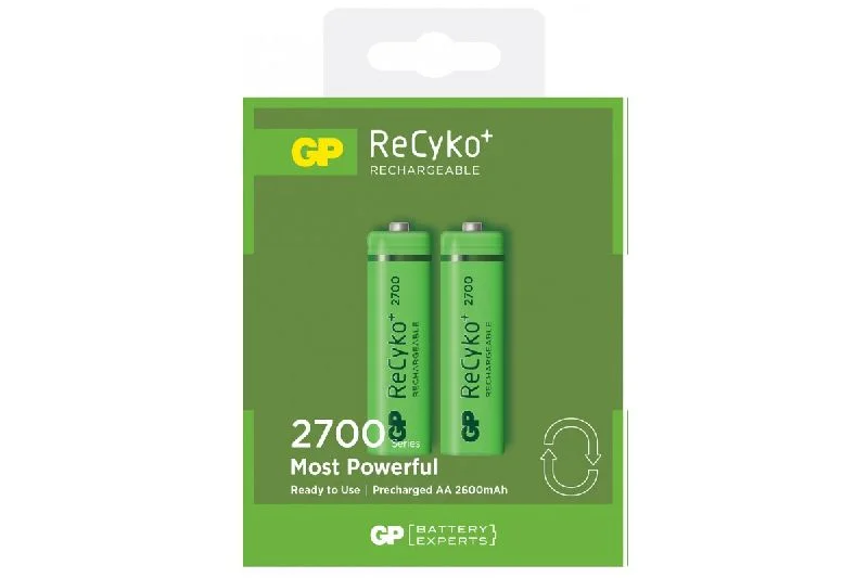 Батарейка GP акумулятор NiMH ReCyko+ 270AAHCE-2GBE2, 1.2V New desing AA, LR6,  пальчикова