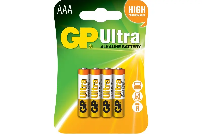 Батарейка GP AAA (LR03) Ultra Alkaline 1,5V щелочная 24AU-U4