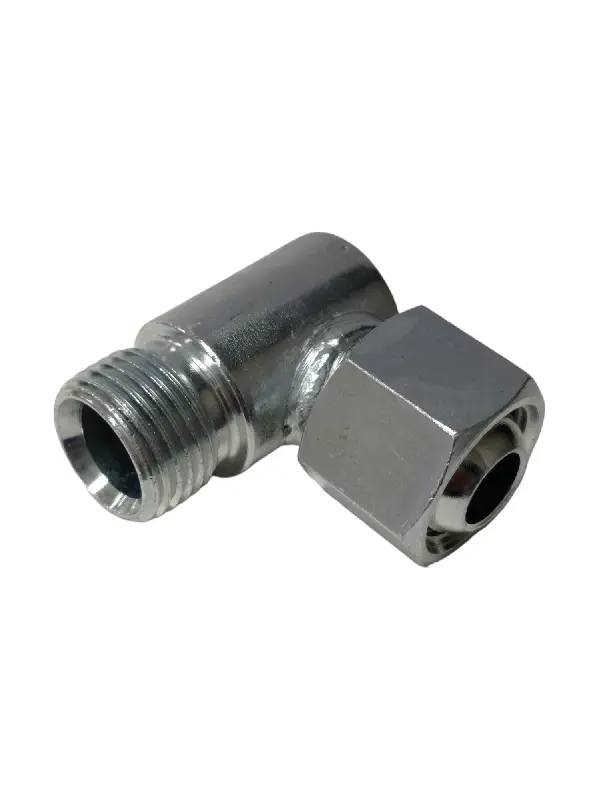 Штуцер кутовий M18 * 1.5-M18 * 1.5 з гайкою S 22 <ДК>