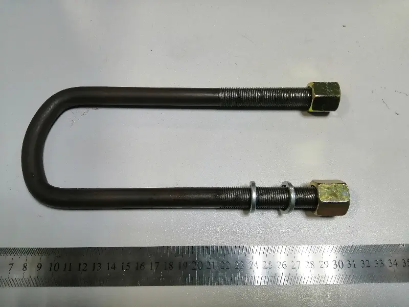 Стремянка ресори передньої Еталон М16х1,5 L=220 з гайк. L=345 з гайк.
