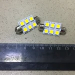 Лампа LED Софітні C5W 24V T11x39-S8.5 (6 SMD size5050) WARM WHITE