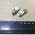 Лампа LED габарит, підсвічування панелі приладів T8-03 (5SMD) Ba9s білий 24 Вольт