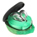 Трос буксирувальний 3т. стрічка 5м. С гак, зелений