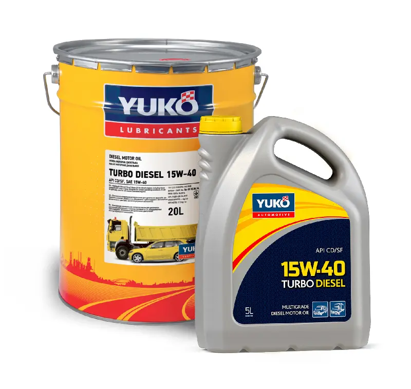 Олива моторна YUKO TURBO DIESEL 15W-40 API CD/SF 18кг 20л
