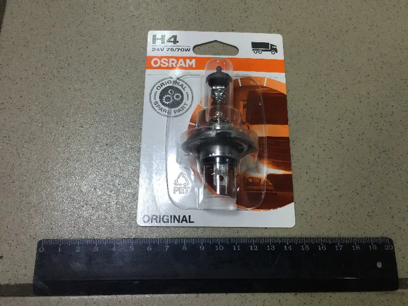 Лампа H4 24V 75/70W P43t (1 шт) blister (вир-во OSRAM)