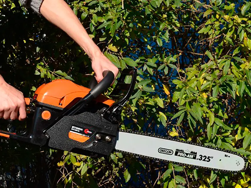 Мотопила цепн.STORM 2,4 кВт., 56 см3, цепь, шина”Oregon” 45 см., карбюратор “Walbro”Япония., хол. ход 2800 об/мин.,номин. 8000 об/мин.