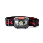 Ліхтар світодіодний, пиловологозахисний корпус, 4 режими  роботи, 1 Вт + 2 LED, батарейки 3 ААА
