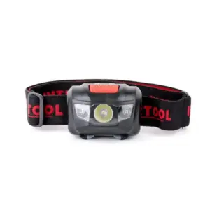 Ліхтар світодіодний, пиловологозахисний корпус, 4 режими  роботи, 1 Вт + 2 LED, батарейки 3 ААА