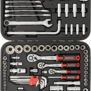 Набір інструментів 1/2",3/8", 1/4 (126од) Cr-V (Intertool)