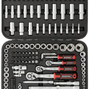 Набір інструментів 1/2",3/8", 1/4 (171од) Cr-V (Intertool)