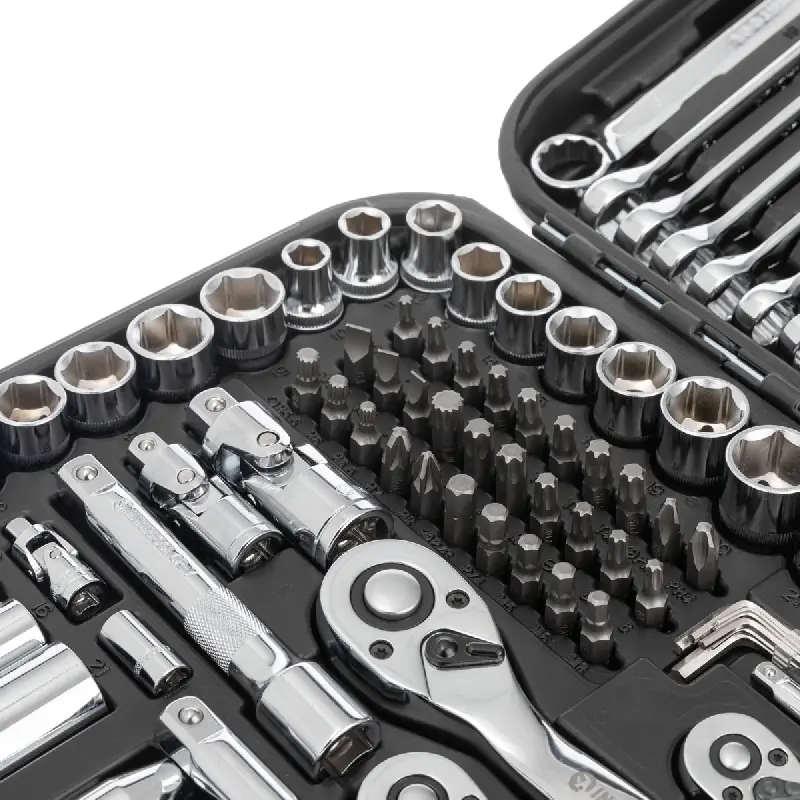 Набір інструментів 1/2″,3/8″, 1/4 (219од) Cr-V (Intertool)
