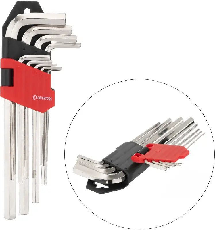 Набір інструментів 1/2″,3/8″, 1/4 (233од) Cr-V (Intertool)
