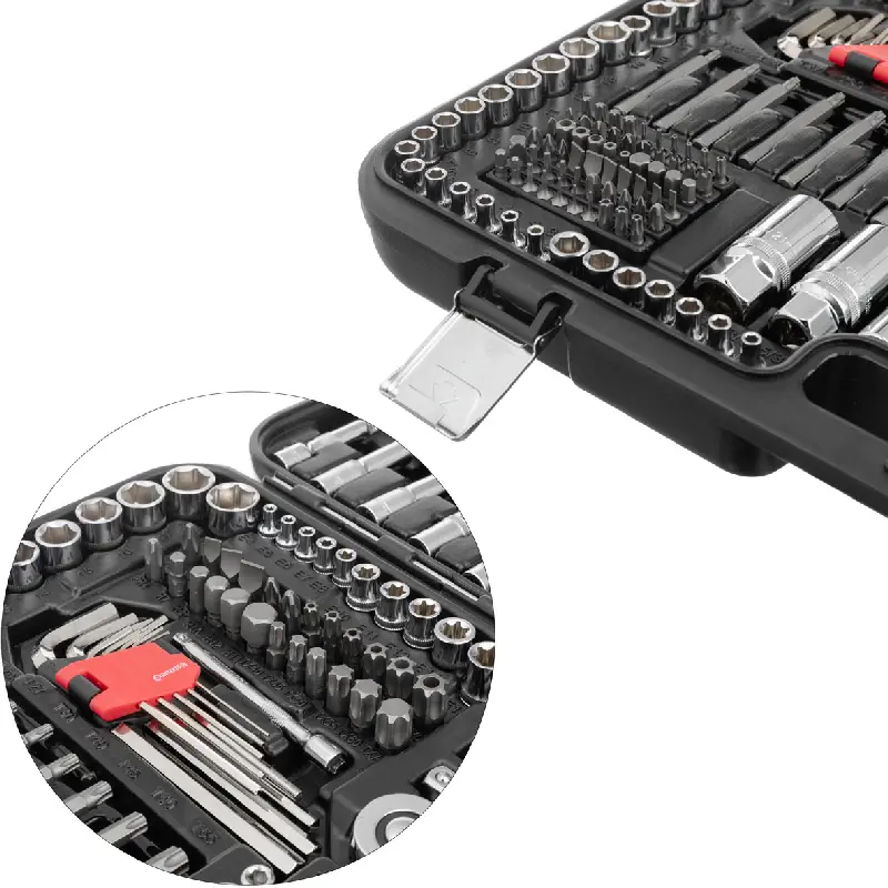 Набір інструментів 1/2″,3/8″, 1/4 (233од) Cr-V (Intertool)