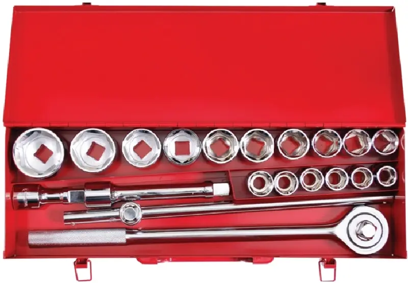 Набір інструменту 3/4″ (20од) (гол.19-50мм) Cr-V