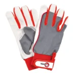 Рукавичка комбінована з високоякісної козячої шкіри і тканини 10″ еластичний манжет