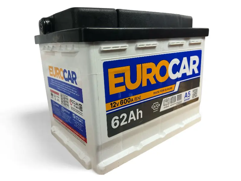 Акумуляторна батарея EUROCAR 6CT-62A3 (0) (L2) 600A 12V(B03) (STD)