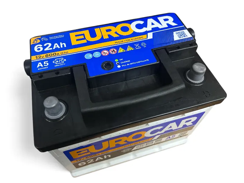 Акумуляторна батарея EUROCAR 6CT-62A3 (0) (L2) 600A 12V(B03) (STD)