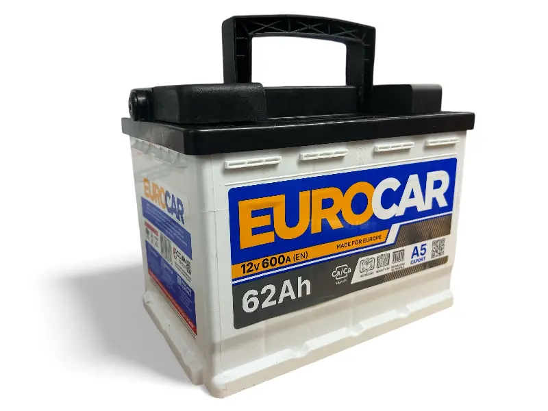 Акумуляторна батарея EUROCAR 6CT-62A3 (0) (L2) 600A 12V(B03) (STD)