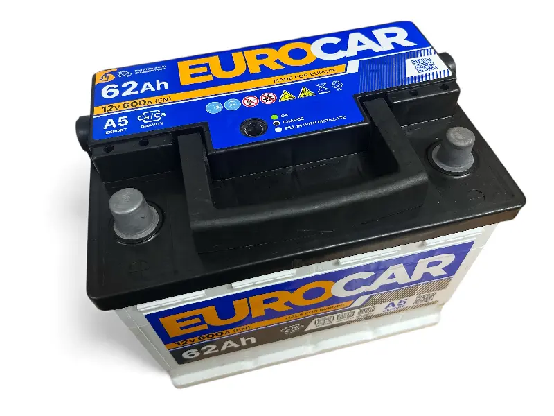 Акумуляторна батарея EUROCAR 6CT-62A3 (1) (L2) 600A 12V(B03) (STD)