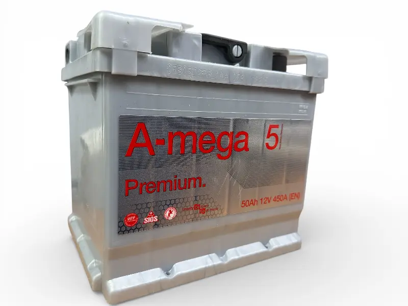 Акумулятор 6СТ-50 АЗ(0) Premium (вир-во Україна)