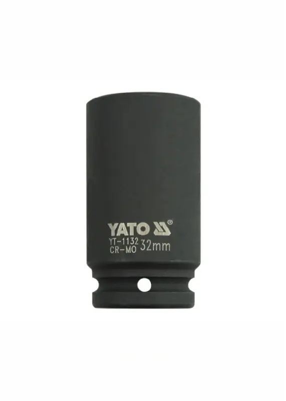 Головка торцева ударна YATO глибока 6-гранна,з квадр.3/4″ М= 32мм,  L= 90 мм