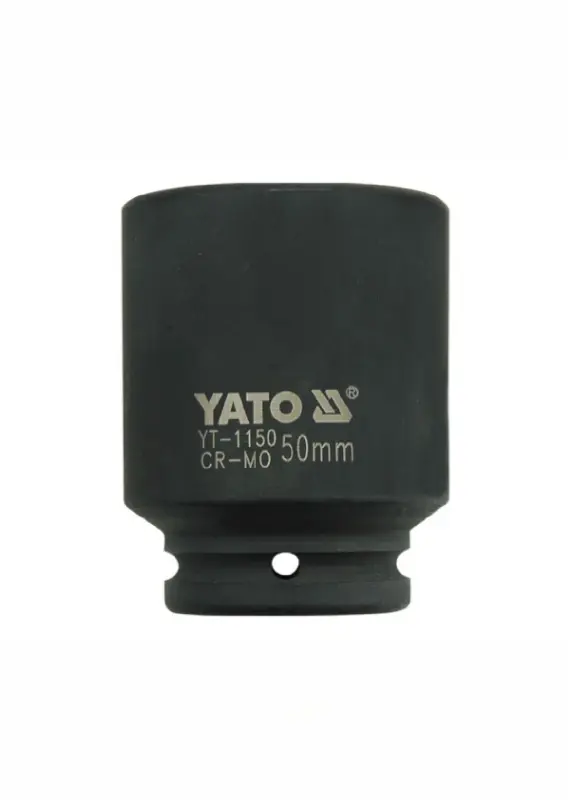 Головка торцева ударна YATO глибока 6-гранна,з квадр.3/4″ М= 50 мм,  L= 90 мм