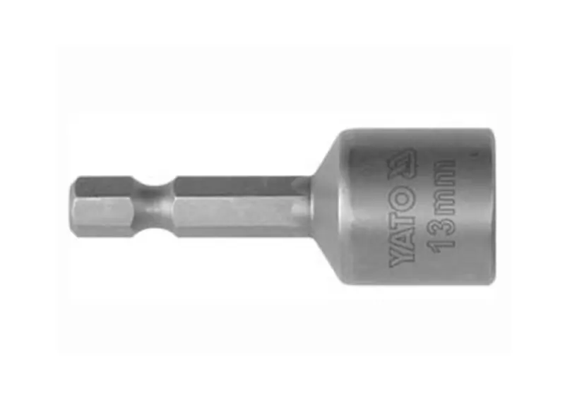 Насадка торцева магнітна 6-гранна М8, L=48 мм. D = 1/4 “(вир-во YATO )