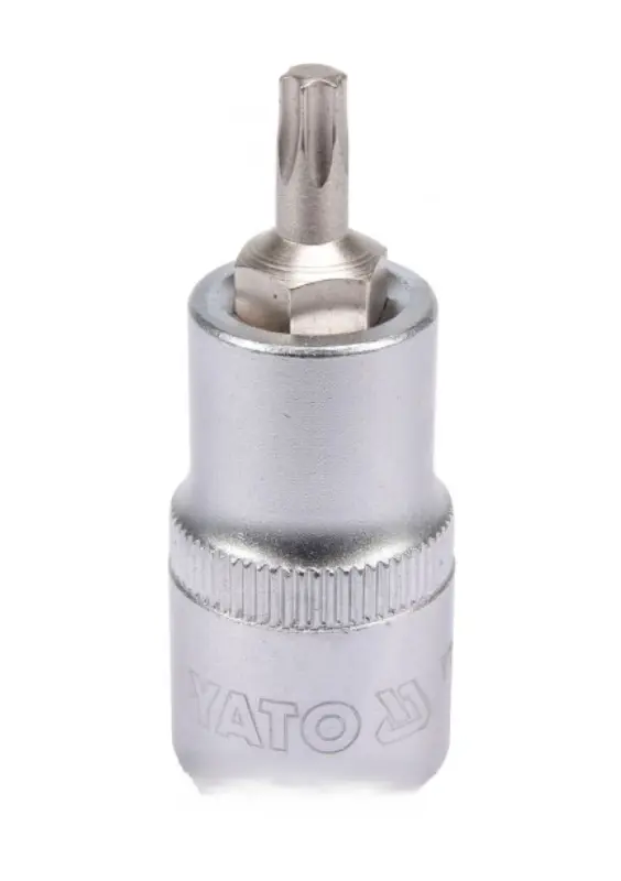 Головка торцева до квадрату  1/2″ с насадкой “TORX” Т27, L=55мм (про-во YATO)