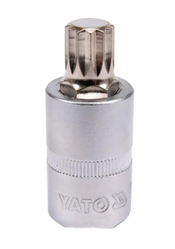 Головка торцева до квадрату  1/2″ з насадкою “SPLINE” M14, L=55мм (вир-во YATO)