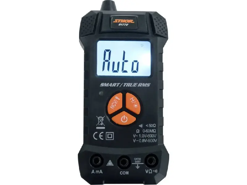 Мультиметр  електричних параметрів: 0-10 A . 0-600 V AC/DC з LCD-дисплеєм , живлення – 2х1,5V . AAA батарейки (вир-во VOREL)