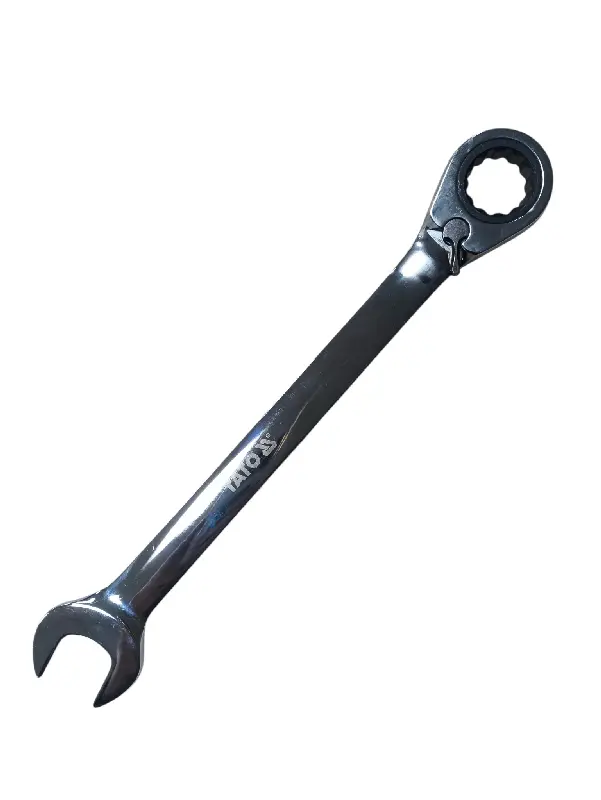 Ключ ріжково-накидной з тріщаткою та перемикачем М=21мм, I=290мм,CrV(пр-во YATO)