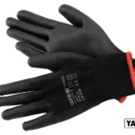 Рукавиці робочі нейлонові, чорні YATO