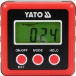 Кутомір електронний YATO , діапазон 4х0-90° з живленням від 2 батарейок 1,5В тип ААА (вир-во YATO )