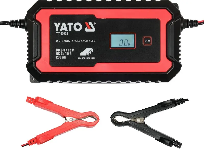 Зарядний прилад  мережевий з LCD дисплеєм 230V YATO