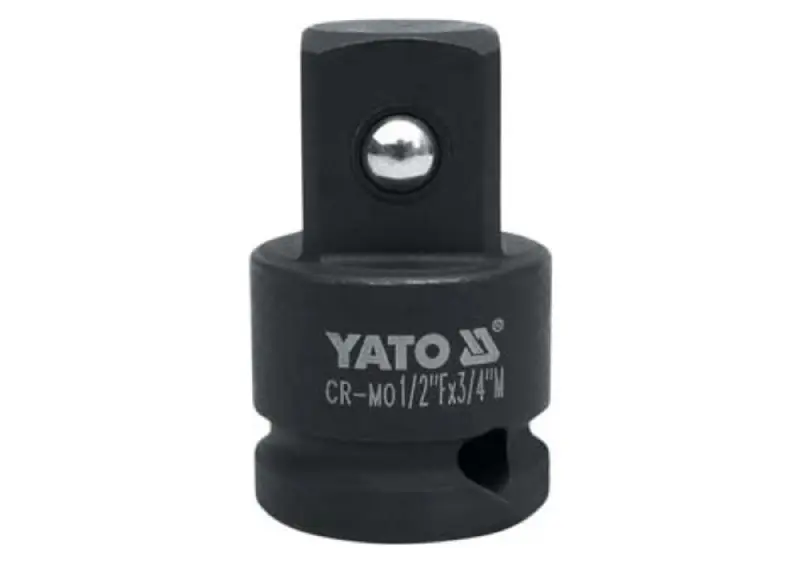 Перехідник ударний YATO : квадрат 1/2″ > 3/4″, L= 48 мм