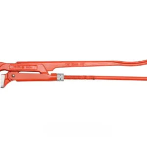 Ключ трубний з карбонової сталі VOREL 1.5", 90° [