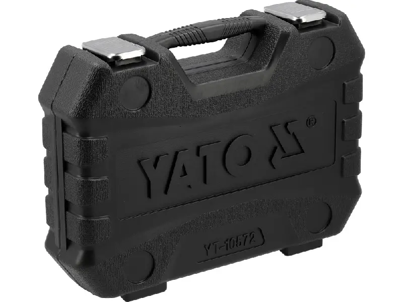 Набір ударних торцевих головок і викруткових вставок YATO на квадрат 1/2″, 25 елементов