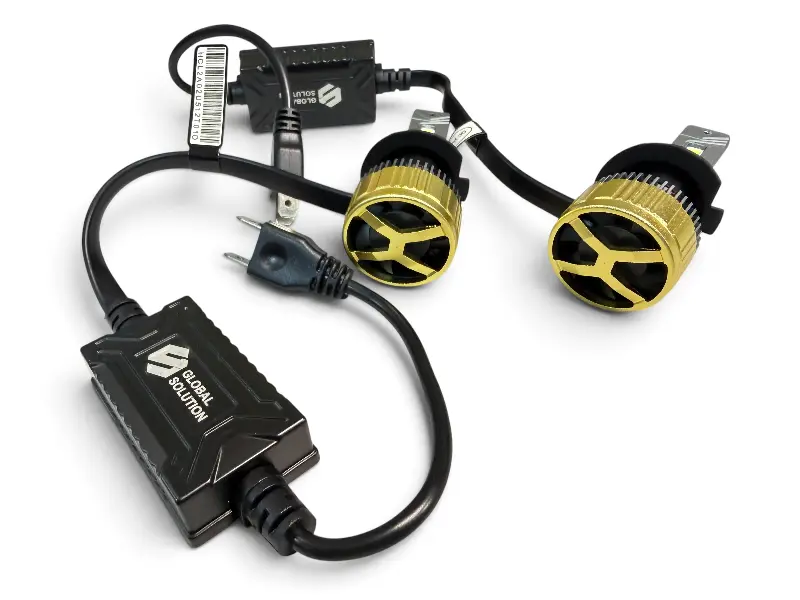 LED лампа 10-30V GS19 H7  CSP7035 COOLER 55W 13000LM 6000K