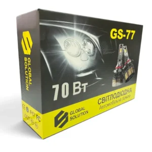LED лампа 9-36V GS77 H7 COOLER 70W 18000LM 6000K IP65