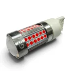 LED лампа 12-70V 7440-3030-72SMD Samsung super CANBUS безцокольна одноконтатна (аналог лампи W21W) Червоний