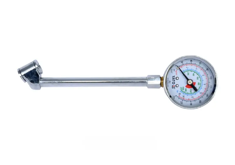Манометр до коліс вантажних авто L=140мм, Р=0-15Bar (220 PSI) (вир-во Yato)