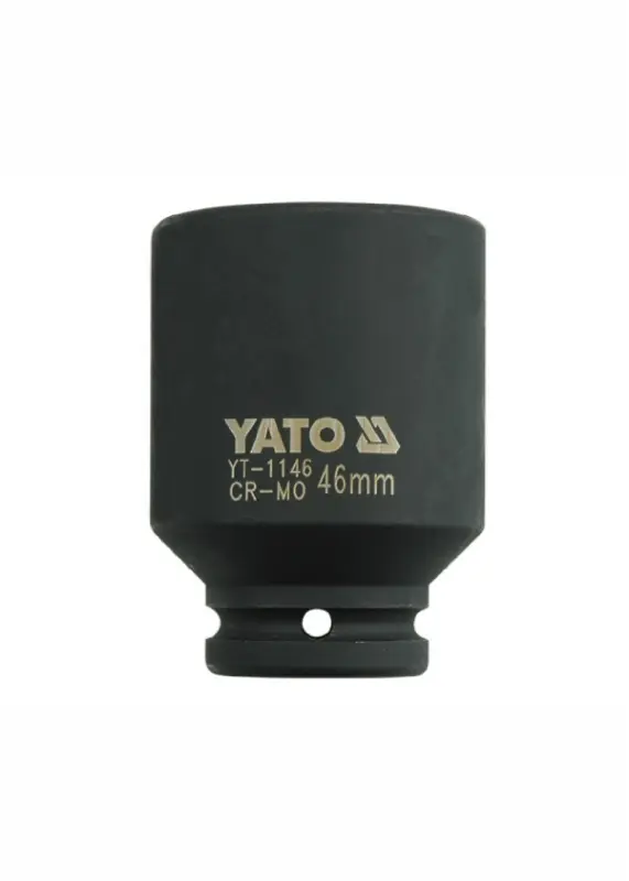 Головка торцева ударна YATO глибока 6-гранна,з квадр.3/4″ М= 46 мм,  І= 90 мм