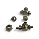 Зєднувач розбірний трійник  6х6х6 мм (метал/латунь) (RIDER)