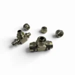 Зєднувач розбірний трійник  10x10x10 мм (метал/латунь) (RIDER)