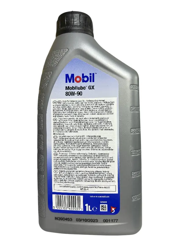 Олива трансмісійна Mobilube GX 80W-90 API GL-4 (Каністра 1л)