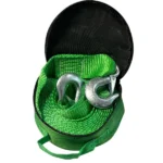 Трос буксировочний 7т. стрічка  5м. С крюк, зелений