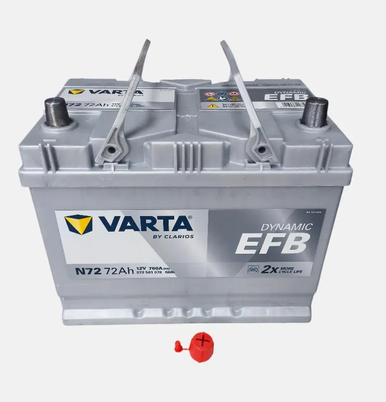 Акумулятор   72Ah-12v VARTA BD EFB (261х175х220),R,EN760