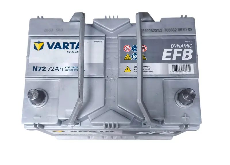 Акумулятор   72Ah-12v VARTA BD EFB (261х175х220),R,EN760