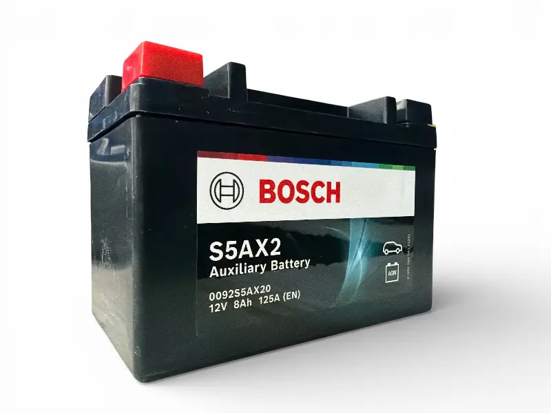 Акумулятор 8Ah-12v BOSCH AGM AUXILIARY (S5AX2) (150x87x105),L,EN125